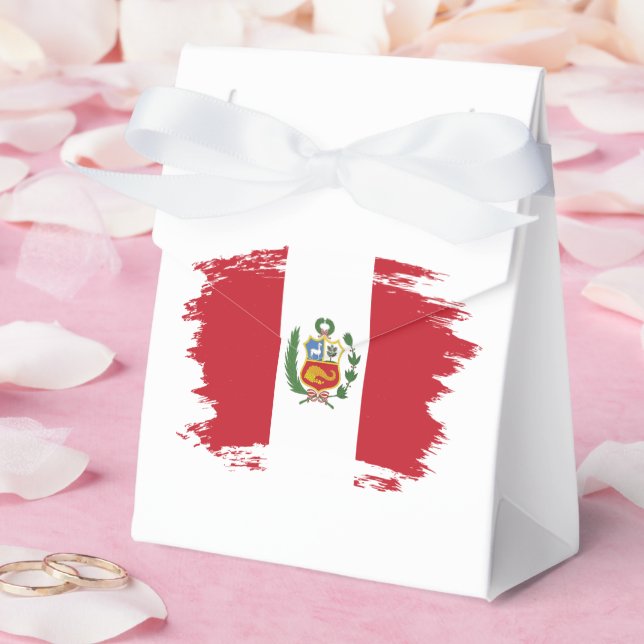Caixinha De Lembrancinhas bandeira do Peru (Casamento)