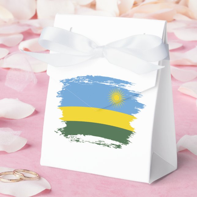 Caixinha De Lembrancinhas bandeira do Ruanda (Casamento)