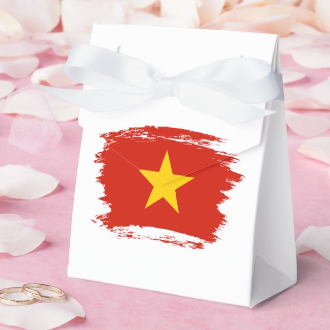 Caixinha De Lembrancinhas bandeira do Vietname (Casamento)