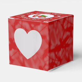 Caixinha De Lembrancinhas Bandeira Vermelha Búlgara Personalizada LOVE