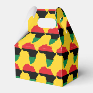 Caixinha De Lembrancinhas Bandeira vermelha, preta & verde de África