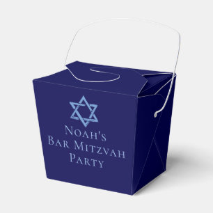 Caixinha De Lembrancinhas Bar Real Mitzvah - Estrela do Partido de David