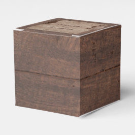 Caixinha De Lembrancinhas Barn Wood Bears Country Weding Box