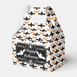 Caixinha De Lembrancinhas Bat Halloween Pattern