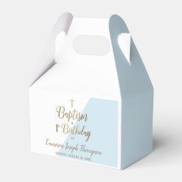 Caixinha De Lembrancinhas Batismo primeiro aniversario Menino azul
