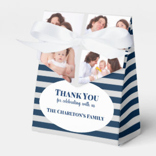 Caixinha De Lembrancinhas Batizado 3 Seções Foto Personalizada da Família