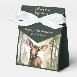 Caixinha De Lembrancinhas Bebê Moose Cuta Gênero Neutro Chá de fraldas