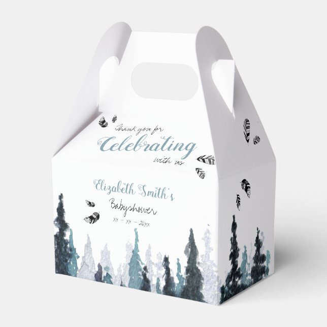 Caixinha De Lembrancinhas Bebê Rapaz aventura russa (Frente)