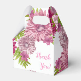 Caixinha De Lembrancinhas Bebê Rosa Em Bloom Brunch Chá Obrigado