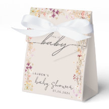 Beige Boho Wildflower Gift