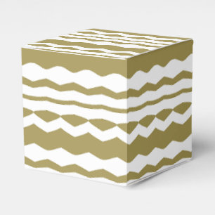 Caixinha De Lembrancinhas Beige e branco ornamentais geométricos