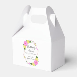 Caixinha De Lembrancinhas Beijos de Borboleta Para o Futuro Chá de Noiva Mrs