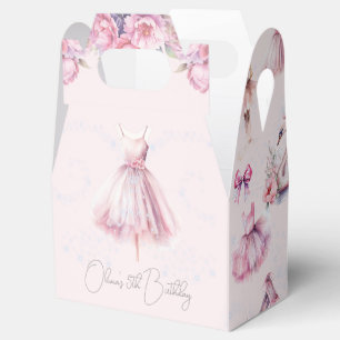 Caixinha De Lembrancinhas Bela Ballerina Rosa Personalizada Bela Aniversário