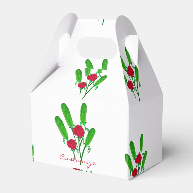 Caixinha De Lembrancinhas Belo Buquê de picles com RosesThunder_Cove (Frente)