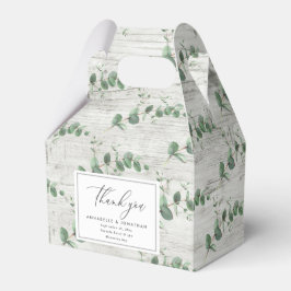 Caixinha De Lembrancinhas Belo casamento delicado de folhagem de eucalipto