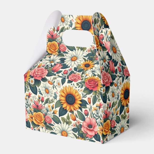 Caixinha De Lembrancinhas Belos Flores (Frente)