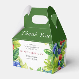 Caixinha De Lembrancinhas Berries Strawberry Berry Sweet Chá de fraldas