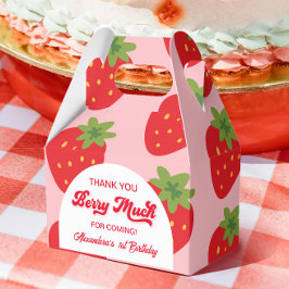 Caixinha De Lembrancinhas Berry Primeiro Aniversário Obrigado