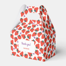 Caixinha De Lembrancinhas Berry Special Strawberry Aniversário - Branco