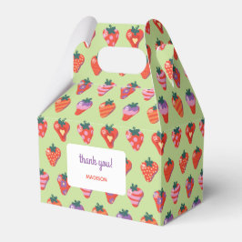 Caixinha De Lembrancinhas Berry Special Strawberry Aniversário - Kiwi