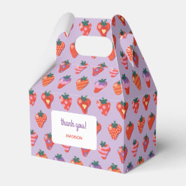 Caixinha De Lembrancinhas Berry Special Strawberry Birthday - ameixa