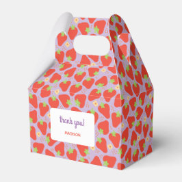 Caixinha De Lembrancinhas Berry Special Strawberry Birthday - ameixa