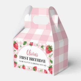 Caixinha De Lembrancinhas Berry Sweet Birthday Favor Box Strawberry Theme