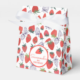 Caixinha De Lembrancinhas Berry Sweet Red Strawberry Birthday Box