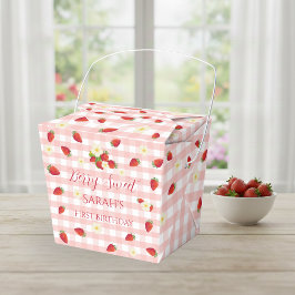 Caixinha De Lembrancinhas Berry Sweet Strawberry 1st Birthday Party Gift 