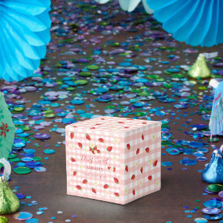 Caixinha De Lembrancinhas Berry Sweet Strawberry 1st Birthday Party Gift 