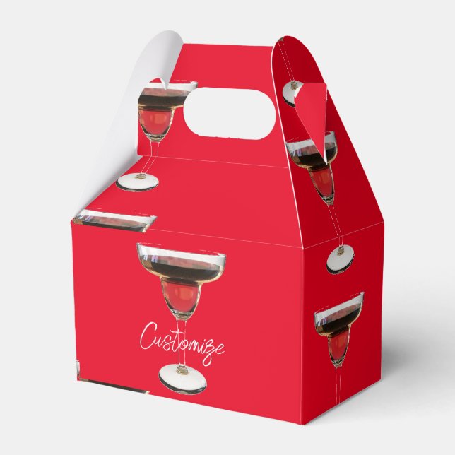 Caixinha De Lembrancinhas Big Red Margarita Cocktail Beber Thunder_Cove (Frente)