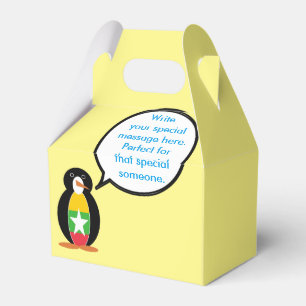 Caixinha De Lembrancinhas Birmânia Myanmar Pinguim Ms Personalizado