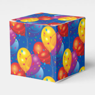 Caixinha De Lembrancinhas Birthday Balloons Favor Box