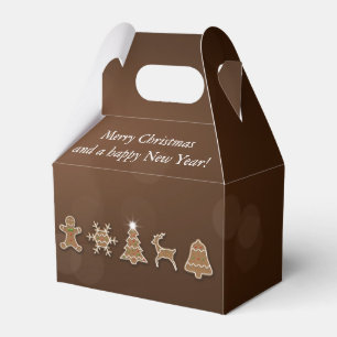 Caixinha De Lembrancinhas Biscoitos nobres do pão-de-espécie do Natal