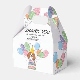 Caixinha De Lembrancinhas Blenheim Cavalier King Charles Spaniel Obrigado