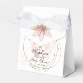 Caixinha De Lembrancinhas Blooms Whimsical: Elegante Chá de fraldas de Aquar