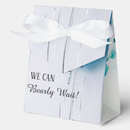 Caixinha De Lembrancinhas Blue and White Tent Baby Shower Favor Box.