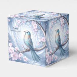 Caixinha De Lembrancinhas Blue Bird Floral Favor Box