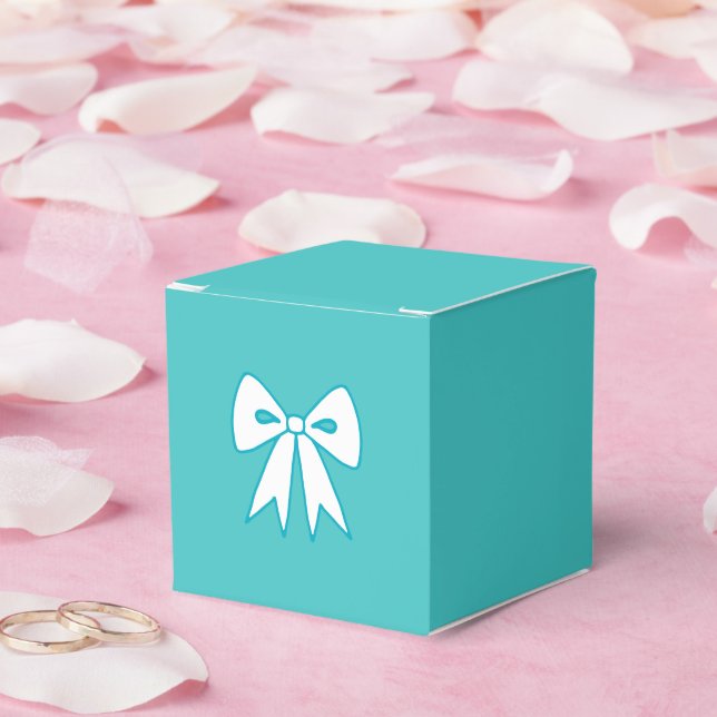 Caixinha De Lembrancinhas Blue Bow Gift Boxes (Casamento)