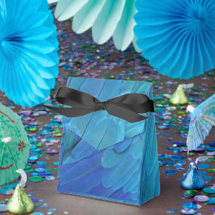 Caixinha De Lembrancinhas Blue feathers