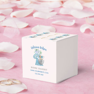Caixinha De Lembrancinhas Blue Flower Mixer Favor Box