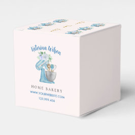 Caixinha De Lembrancinhas Blue Flower Mixer Favor Box