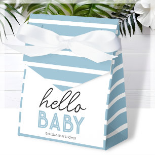 Caixinha De Lembrancinhas Blue Hello Baby   CHÁ DE FRALDAS