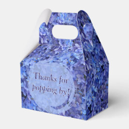 Caixinha De Lembrancinhas Blue Hydrangea Favor Gable Box