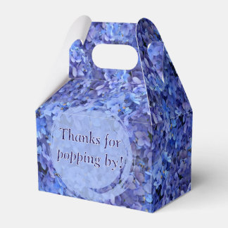 Caixinha De Lembrancinhas Blue Hydrangea Favor Gable Box