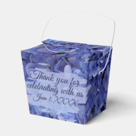 Caixinha De Lembrancinhas Blue Hydrangea Floral Takeout