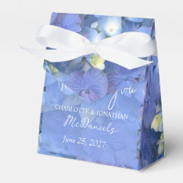 Caixinha De Lembrancinhas Blue Hydrangea Petals Casamento Nomes Personalizad