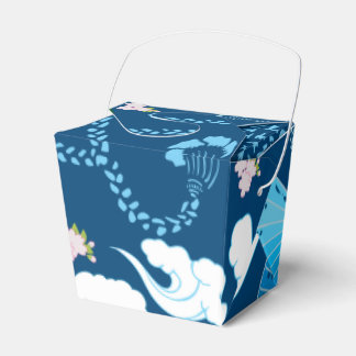 Caixinha De Lembrancinhas Blue Kimono Favor Box