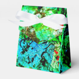 Caixinha De Lembrancinhas Blue smooth abstract Favor Box,Smooth vibrant art 