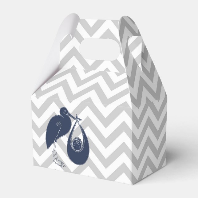 Caixinha De Lembrancinhas Blue Stork (Frente)